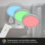 Kruhová - BRILO 3709014 RGBW LED přisazené svítidlo pr. 38 cm, 22 W, 2900 lm, stříbrná (starý kód: BRILO 3709-014) - BRILO - foto 5