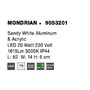 K zrcadlu - NV 9053201 Nástěnné svítidlo nad zrcadlo MONDRIAN bílý hliník a akryl LED 20W 220-240V 3000K IP44 - NOVA LUCE - foto 5