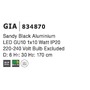 Válec - NV 834870 Závěsné svítidlo GIA černý hliník GU10 1x10W 230V IP20 bez žárovky - NOVA LUCE - foto 5