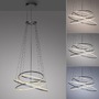 Kruhová - PN 2566-15 LED závěsné svítidlo PURE E-Flying Rings elektrické 2700-5000K šedá mystic - PAUL NEUHAUS - foto 5