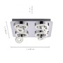 Hranatá - LD 14662-17 TIM LED stropní svítidlo, 8-ramenné, Smart Home, RGB+W RGB+2700-5000K MEDION - LEUCHTEN DIREKT / JUST LIGHT - foto 5