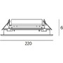Zapuštěná - AR T42008ELPTW00 Ego Flat 220 downlight čtverec EL 3000K hliník IK10 - ARTEMIDE - foto 5