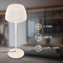 Stolní lampy dekorační - BRI 7625016 Loca stolní lampa - 8W, 800lm, LED, dotykový vypínač, stmívatelná, teplá bílá, starobílá - BRILONER - foto 5