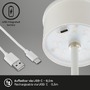 Na stůl - BRILO 7466016 LED RGB nabíjecí stolní lampa 38 cm 2,6W 200lm bílé - BRILO - foto 5