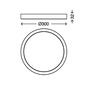 Kruhová - BRI 7132-014 LED stropní svítidlo, pr. 30 cm, 21 W, matný chrom - BRILONER - foto 5