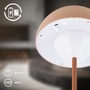 Stolní lampy dekorační - BRILO 7578014 Kugle stolní lampička - 3W, 250lm, bezdrátová, LED, stmívatelné, dotykový vypínač, teplá bílá, kávová - BRILO - foto 5