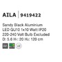 Válec - NV 9419422 Závěsné svítidlo AILA černý hliník GU10 1x10W IP20 220-240V bez žárovky - NOVA LUCE - foto 5