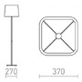 Stojací lampy - RED R13665 PERTH stojanová béžová/bílá 230V E27 20W - RED - DESIGN RENDL - foto 5