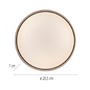 Kruhová - LD 14593-39 Kolekce Schöner Wohnen LED stropní svítidlo TAVOLI písková barva, stmívatelné, dálkový ovladač, 2700-6500K - JUST LIGHT - foto 5