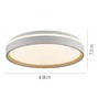 Kruhová - LD 14277-39 LED stropní svítidlo, písková barva, CCT dálkový ovladač, 2700-6500K - JUST LIGHT - foto 5