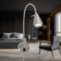 S ramenem - BRI 2082-012 Flexibilní nástěnné svítidlo 45 cm 1xGU10 5W 400lm matný nikl - BRILONER - foto 5