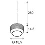 Subtilní - LA 1007597 PANTILO ROPE 19 závěsné svítidlo, 250 cm, E27, 15 W, zlatá - BIG WHITE (SLV) - foto 5