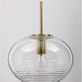 Koule - NV 9236750 Závěsné svítidlo MAEVE čiré sklo bílý kabel mosazný zlatý kov E27 1x12W 230V IP20 bez žárovky - NOVA LUCE - foto 5