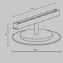 Lištové Magnetic Maytoni Exility - M TR107-2-5W3K-BS Svítidlo pro kolejnicový systém Relax 3000K 5W teplá bílá 139lm černá/mosaz hliník Exility - MAYTONI - foto 5