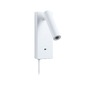 Dekorativní - P 71108 LED nástěnné svítidlo 3-krokové-stmívatelné Hulda USB C 3000K 230V 2,5W stmívatelné bílá mat - PAULMANN - foto 5