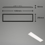 Hranatá - BRILO 7067016 Slim svítidlo LED panel, 100 cm, 22 W, bílé (starý kód: BRILO 7067-016) - BRILO - foto 5
