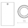 Downlight - RED R12745 TUBA stropní matná bílá/zlatá 230V GU10 35W - RED - DESIGN RENDL - foto 5