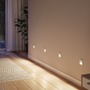 Zapuštěná - P 80002 LED vestavné svítidlo do zdi Tsaro hranaté 80x36mm 1W 230V 2700K bílá mat čidlo - PAULMANN - foto 5