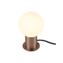 Stolní lampy dekorační - LA 1008113 VARYT Stolní lampa, kulatá, 1x max. 6W, E14, měď - BIG WHITE (SLV) - foto 5