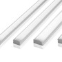 Al profily k přisazení - IMPR 970000 AU-01-08 plochý U-profil pro 8 - 9,3 mm LED pásek matná stříbrná - LIGHT IMPRESSIONS - foto 5