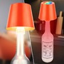 Stolní lampy dekorační - BRILO 7510012 BRILONER Calida stolní lampička - 2,5W, 200lm, nabíjecí, LED, stmívatelné, RGBW, uchycení na láhev, oranžová 7510012 - foto 5