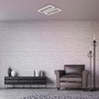 Hranatá - BRI 3107-012 LED rám 28 cm 2x14,5W 1400lm matný nikl - BRILONER - foto 5