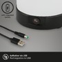 Na stůl - BRILO 7448-015 LED bateriové stolní svítidlo pr.12,5 cm, LED modul, 3W, 350 lm, černá - BRILO - foto 5