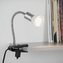 Stolní lampy s klipem - BRI 2989-016P Flexibilní svítidlo se svorkou 34 cm 1xGU10 3W 250lm titan-bílé - BRILONER - foto 5