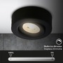Bodová - BRI 7990015 LED vestavné / přisazené bodové svítidlo – pr.90mm, stmívatelné, 5W, 230V, teplá bílá, nastavitelné, černá - BRILONER - foto 5