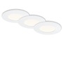 Kruhová - BRI 7282-036 3ks sada LED vestavné svítidlo, pr. 8,5 cm, 6 W, bílé - BRILONER - foto 5