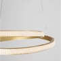 Kruhová - NV 9818510 Závěsné svítidlo GRANIA matný zlatý hliník a akryl LED 25W 230V 3000K IP20 stmívatelné - NOVA LUCE - foto 5