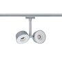 Svítidla - P 95471 URail LED spotové svítidlo Double Pellet 2x4W matný chrom/bílá stmívatelné - PAULMANN - foto 5