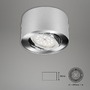 Bodová - BRI 7121-014 LED přisazené svítidlo, pr. 9 cm, 5 W, stříbrná - BRILONER - foto 5