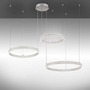 Kruhová - LD 15156-55 LILLUTI LED závěsné svítidlo 3 ramenné stříbrná přímé/nepřímé osvětlení stmívatelné dálkový ovladač 3000K - LEUCHTEN DIREKT / JUST LIGHT - foto 5