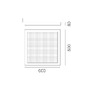 Hranatá - AR 1538110A Altrove 600 nástěnné/stropní LED - ARTEMIDE - foto 5