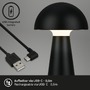Na stůl - BRILO 7421015 LED nabíjecí stolní lampa 28 cm 2,6W 300lm černá - BRILO - foto 5