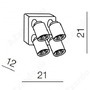 Bodová - AZZ AZ0682 Tomi 4 KW (white/grey) - AZZARDO - foto 5