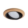 Kruhová - P 92238 LED vestavné svítidlo Lanati spot kruhové 84mm 30° Coin 6W 230V 2700K dub/černá mat - PAULMANN - foto 5