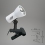 Stolní lampy s klipem - BRI 2794-016P Svítidlo se svorkou 11,5 cm 1x E14 40W bílé - BRILONER - foto 5