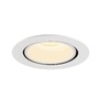 Kruhová - LA 1006057 NUMINOS® GIMBLE XL zápustné stropní svítidlo bílé 3000 K 20° - BIG WHITE (SLV) - foto 5