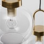 Vícečetná - NV 9241190 Závěsné svítidlo IRVINE čiré sklo černý kabel mosazný zlatý kov E27 3x12W 230V IP20 bez žárovky - NOVA LUCE - foto 5
