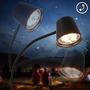 Stojací lampy - BRILO 1502015 Cielo LED stojanová bezdrátová lampa, stmívatelná, dotykový vypínač, černá - BRILO - foto 5