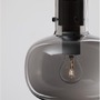 Koule - NV 9236510 Závěsné svítidlo CINZIA kouřové sklo černý kabel černá kovová základna E27 1x12W 230V IP20 bez žárovky - NOVA LUCE - foto 5