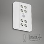 Přisazená - BRI 2255-086 LED Lero Indoor 11,6 cm 8x0,08W 7lm bílé - BRILONER - foto 5