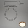 Kruhová - BRILO 3725014 LED přisazené svítidlo, pr. 38 cm, 24 W, 2900 lm, barva dřeva (starý kód: BRILO 3725-014) - BRILO - foto 5