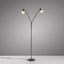 Stojací lampy - LD 12158-18 LOKI LED stojací svítidlo černé 2-ramenné flexibilní nastavitelné s vypínačem 3000K - JUST LIGHT - foto 5