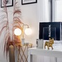 Stolní lampy dekorační - HVLG HL170201-AGB-CE Stolní lampa MIA ocel/sklo staromosaz/bílá G9 2x6W - HUDSON VALLEY (Mitzi) - foto 5