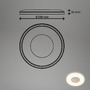 Kruhová - BRILO 3849016 Sufit Kristal LED stropní svítidlo ploché, třpitkový dekor, přímé a nepřímé osvětlení, bílé - BRILO - foto 5