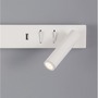 Bodová - NV 9533523 Nástěnné svítidlo VIDA "levé" bílý kov nastavitelné - vypínač na těle USB nabíjení LED Cree 230V 3000K osvětlení 5W čtecí lampička 1x3W IP20 - NOVA LUCE - foto 5