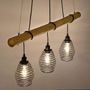 Podélná - LD 15526-79 SPRING Závěsné svítidlo, dřevo, přírodní, 3-ramenné, E27, nastavitelná výška - LEUCHTEN DIREKT / JUST LIGHT - foto 5